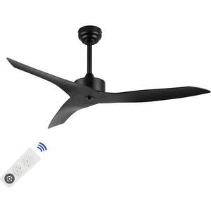 Jonathan Y Aldrin 50" Modern Ceiling Fan 6-Speed Costal Black JYL9715A Remote